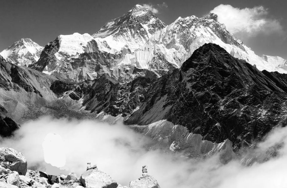 Mount Everest, Nuptse and Lhotse from Gokyo Ri