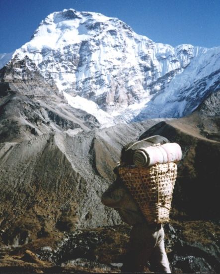 Chamlang on descent from Mera La into Hongu Valley