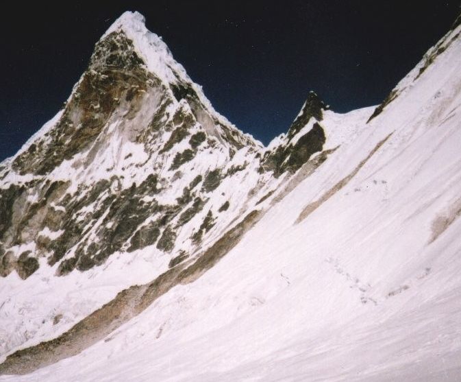 Ama Dablam from camp beneath Mingbo La