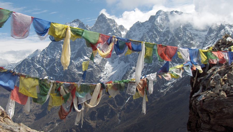 Charpati Himal from Zatrwa La on route to the Hinku Valley from Lukla