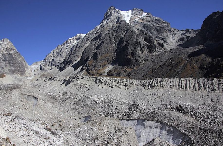 Balephi Glacier beneath Tilman's Pass