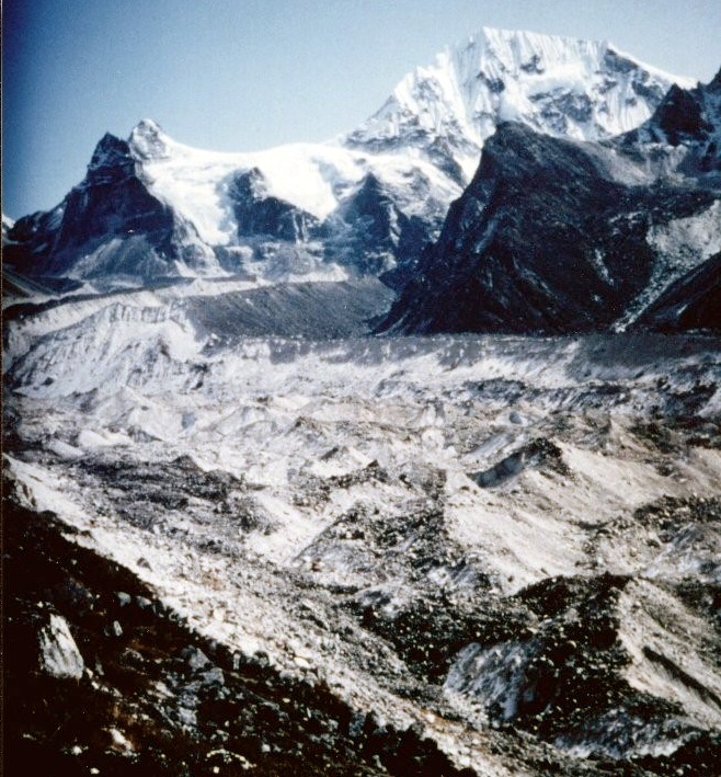 Yalung Glacier and Mount Koktang on the South Side of Mount Kangchenjunga