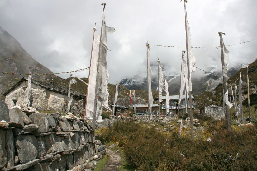 Gompa at Kyanjin in the Langtang Valley