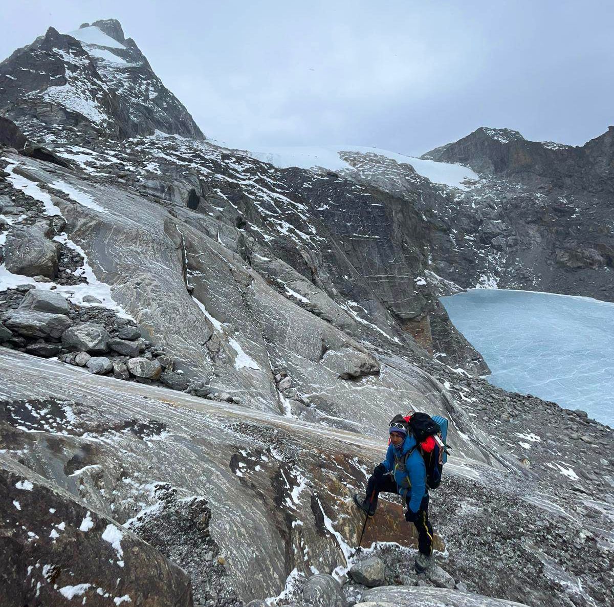 On ascent of un-named Peak ( c5800m ) in the Rolwaling Himal