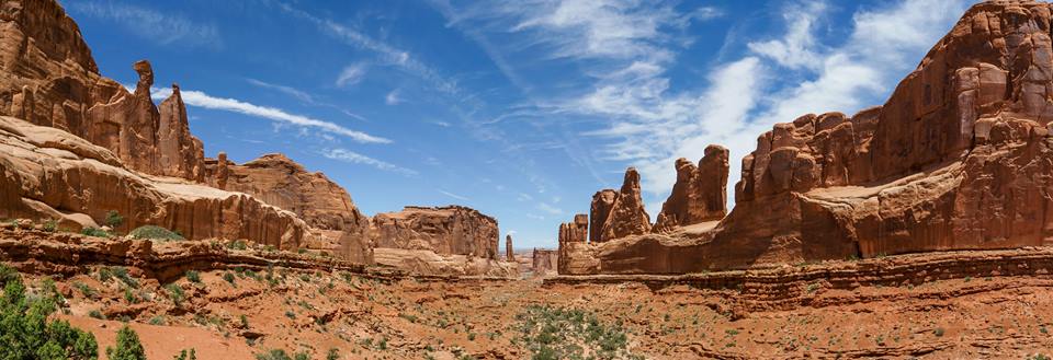 Park Avenue in Courthouse Towers area of Arches National Park