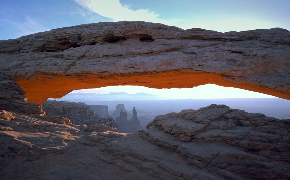 Mesa Arch on Island in the Sky in Canyonlands National Park