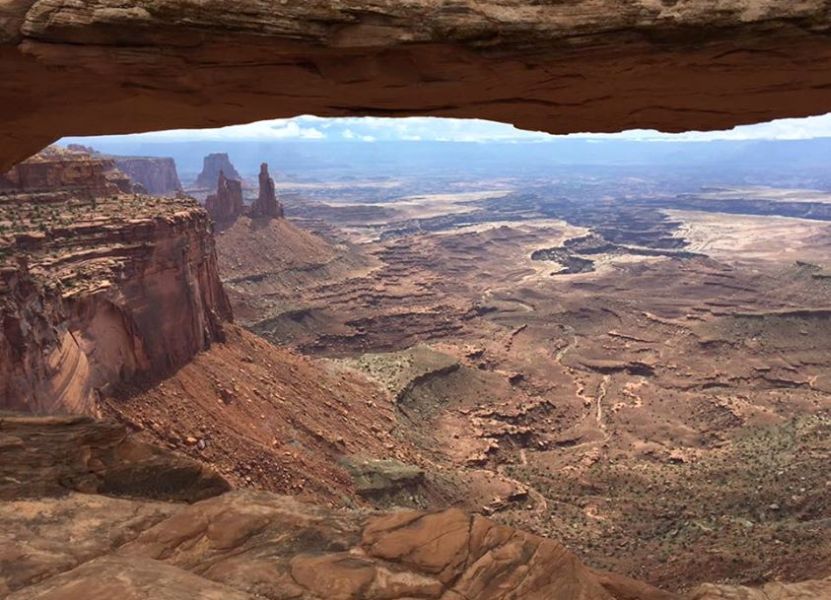 Mesa Arch on Island in the Sky in Canyonlands National Park