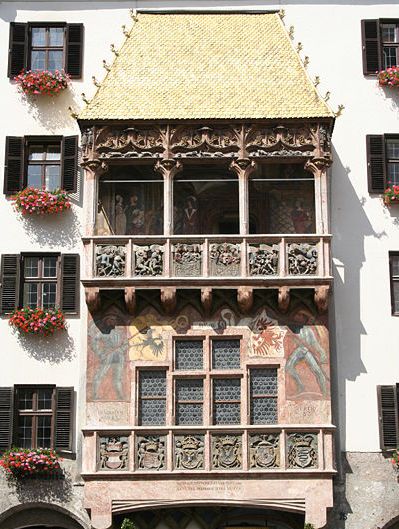 Golden Roof Building in Innsbruck in Austria