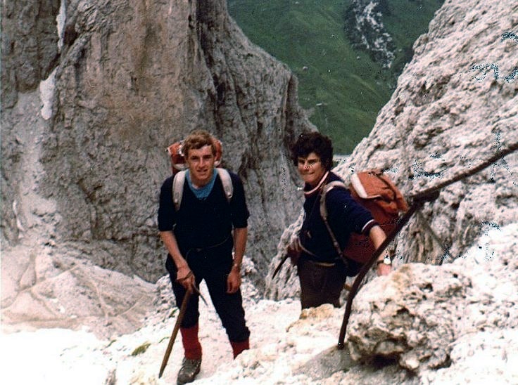 On ascent of Pic Boe in the Italian Dolomites