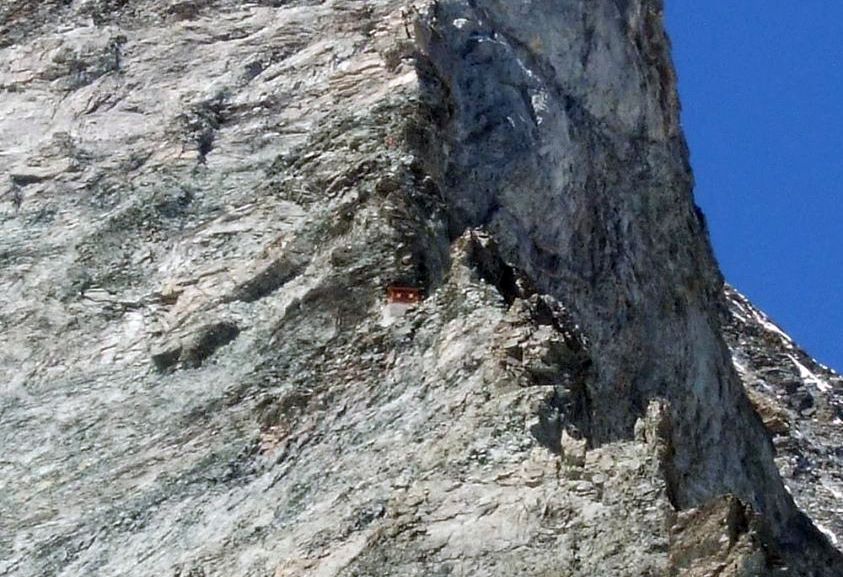 Solvay Hut on the Hornli Ridge ( normal route of ascent )