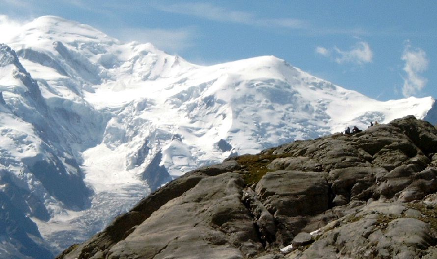 Mont Blanc and Dome du Goutier