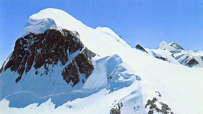 Breithorn above Zermatt in the Swiss Alps