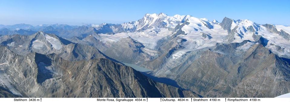 Monte Rosa from Weissmies