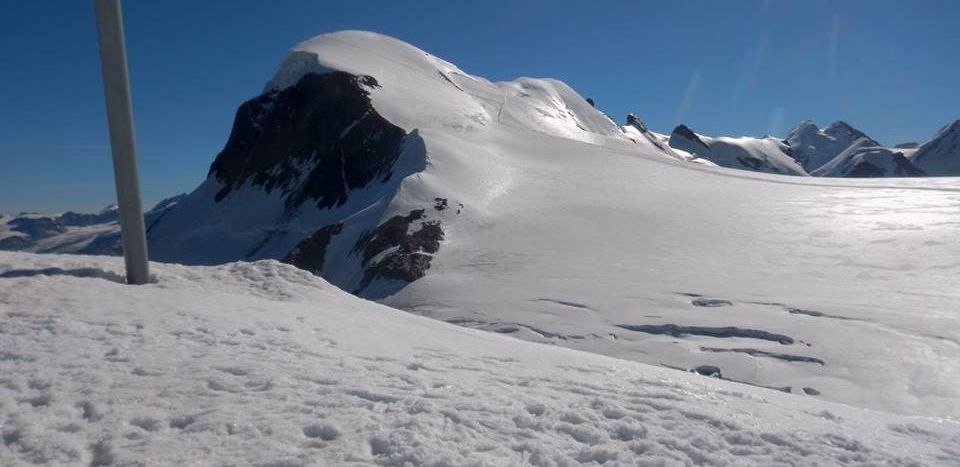 Breithorn above Zermatt in the Swiss Alps