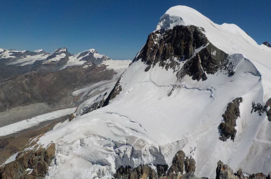 Breithorn above Zermatt in the Swiss Alps