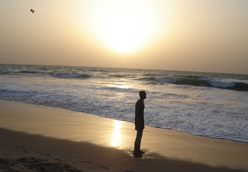 Sunset on beach