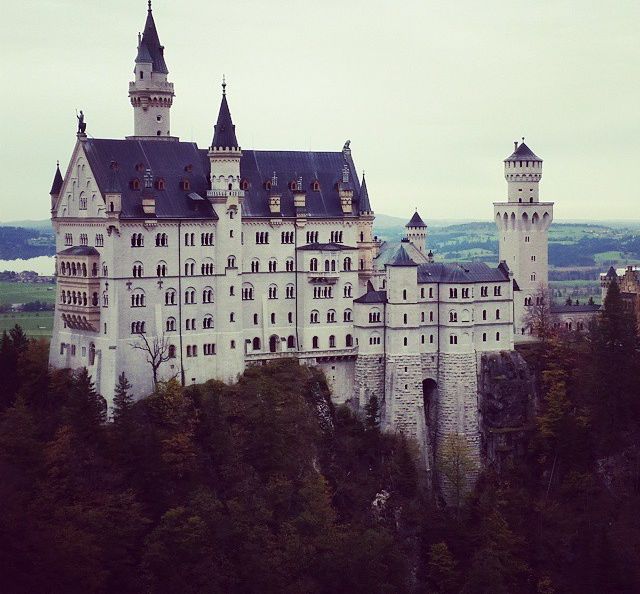 Neuschwanstein Castle in the Bavarian Region of Germany