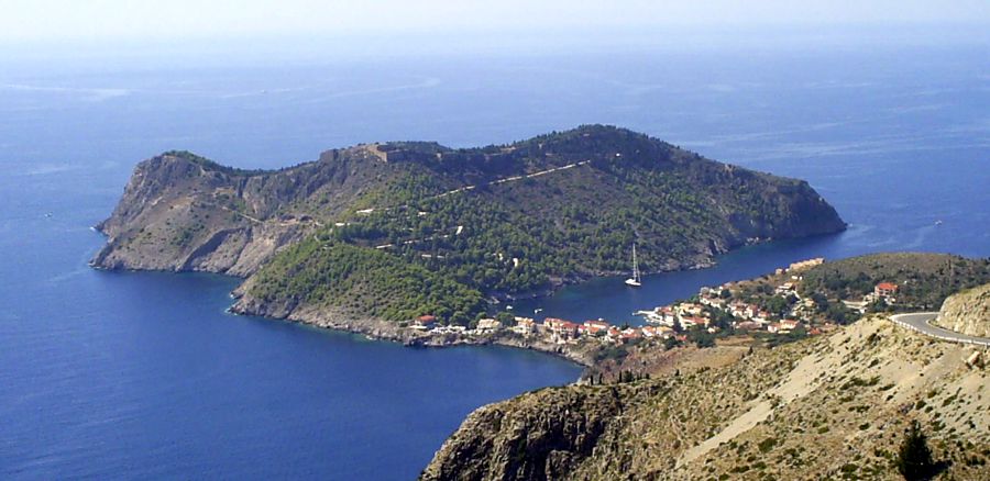 Assos on the Ionian Island of Kefalonia in Greece