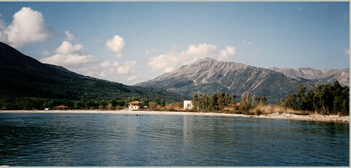 Beach at Vasiliki on Island of Lefkas / Lefkada