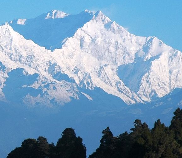 Kangchenjunga from Sikkim in NE India