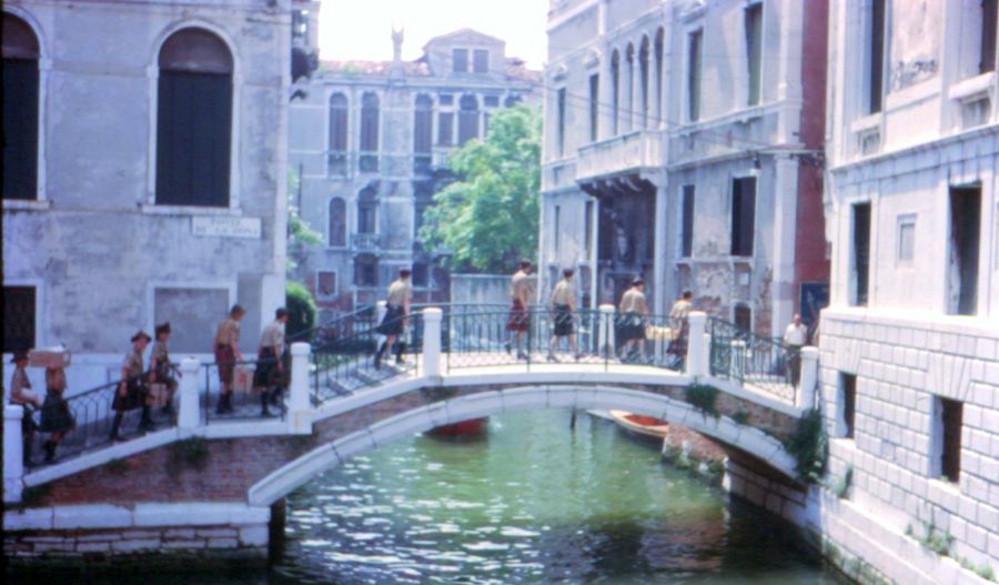 Bridge over Canal in Venice in Italy