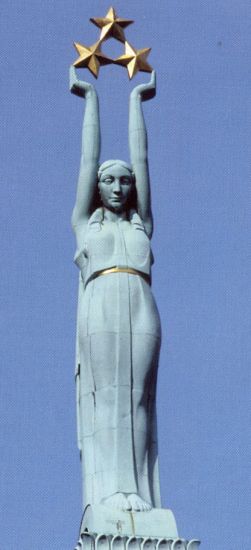 The Freedom Monument in Riga