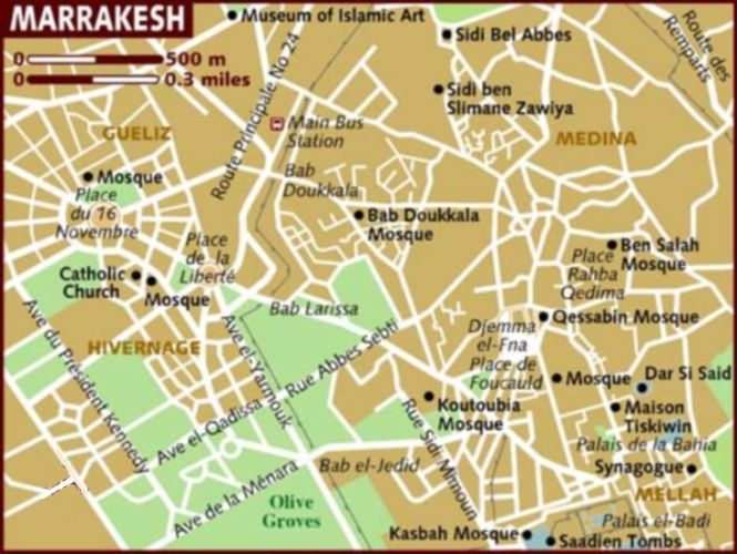 Map of Marrakesh