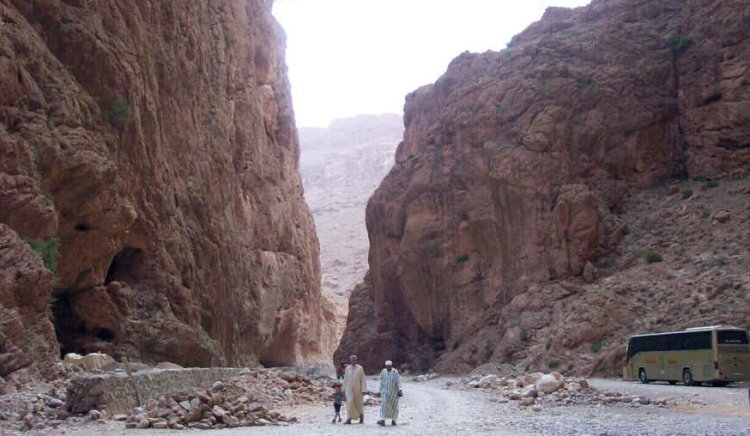 Todra Gorge in the sub-sahara of Morocco