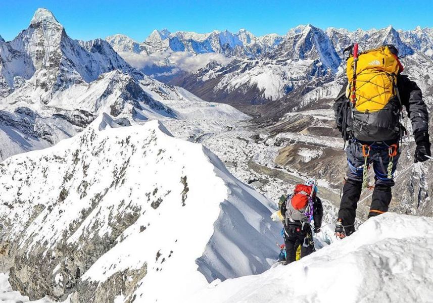 Summit view from Island Peak ( Imja Tse )