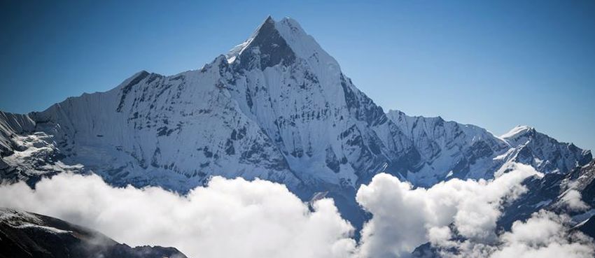 Macchapucchre, the Fishtail Mountain above Annapurna Sanctuary