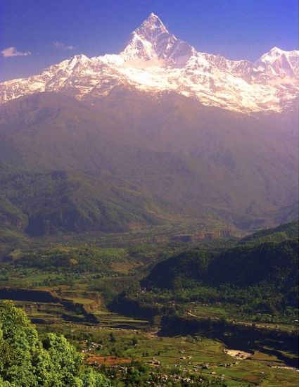 Macchapucchre ( Fishtail Mountain ) - 6,993 metres ( 22,943 ft )