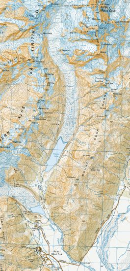 Map of Mount Cook