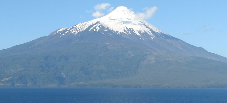 Osorno volcano in Andes of Chile