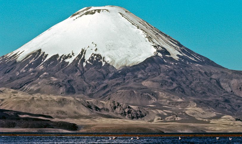 Parinacota volcano in Chile