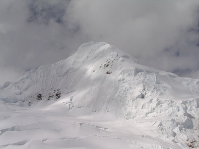 Tocllaraju, 6035 metres in the Cordillera Blanca of the Peru Andes