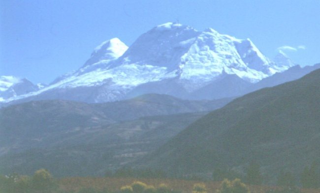 Huascaran - 6768 metres - The highest tropical mountain in the world and the highest in Peru