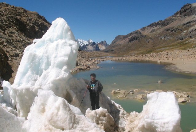 Trekking in the Huayhuash region of the Andes of Peru