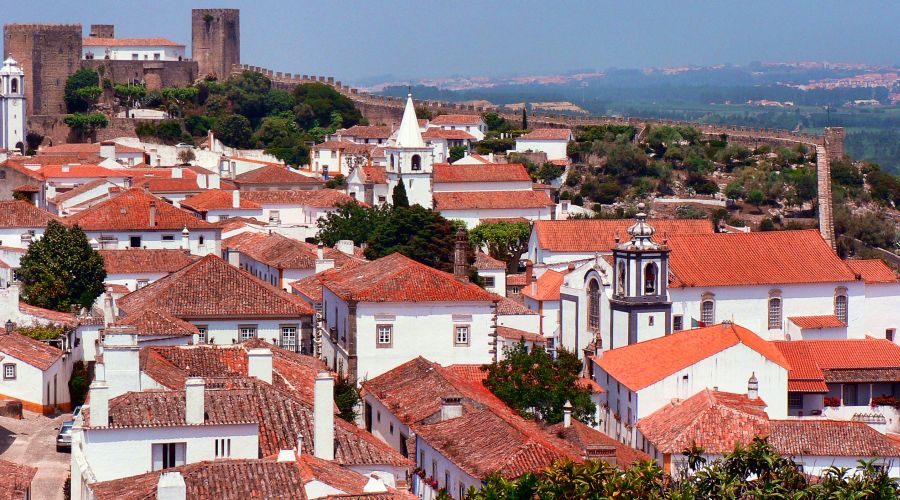 Town of Obidos within the castle walls