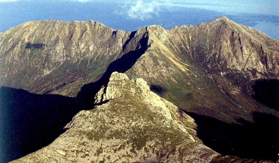 Goatfell from Cir Mhor on the Isle of Arran