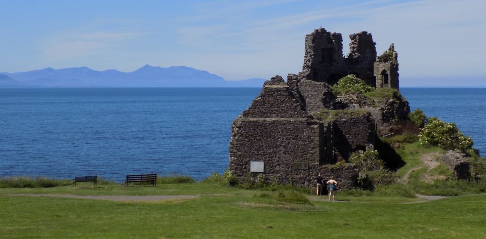 Hills of Arran beyond Dunure Castle