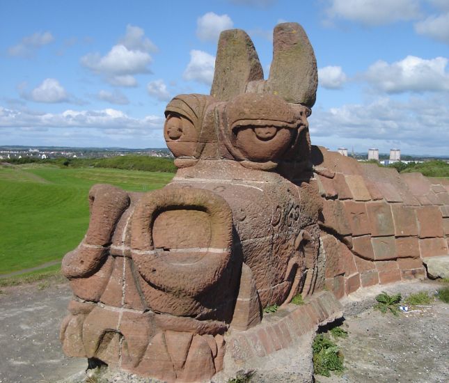 Dragon Head above beach at Irvine