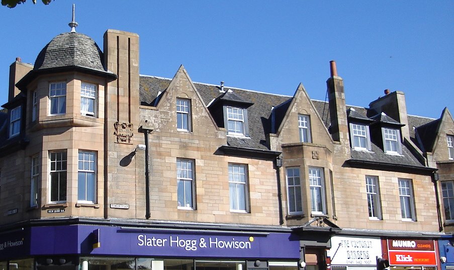 Buildings and Shops at Bearsden Cross