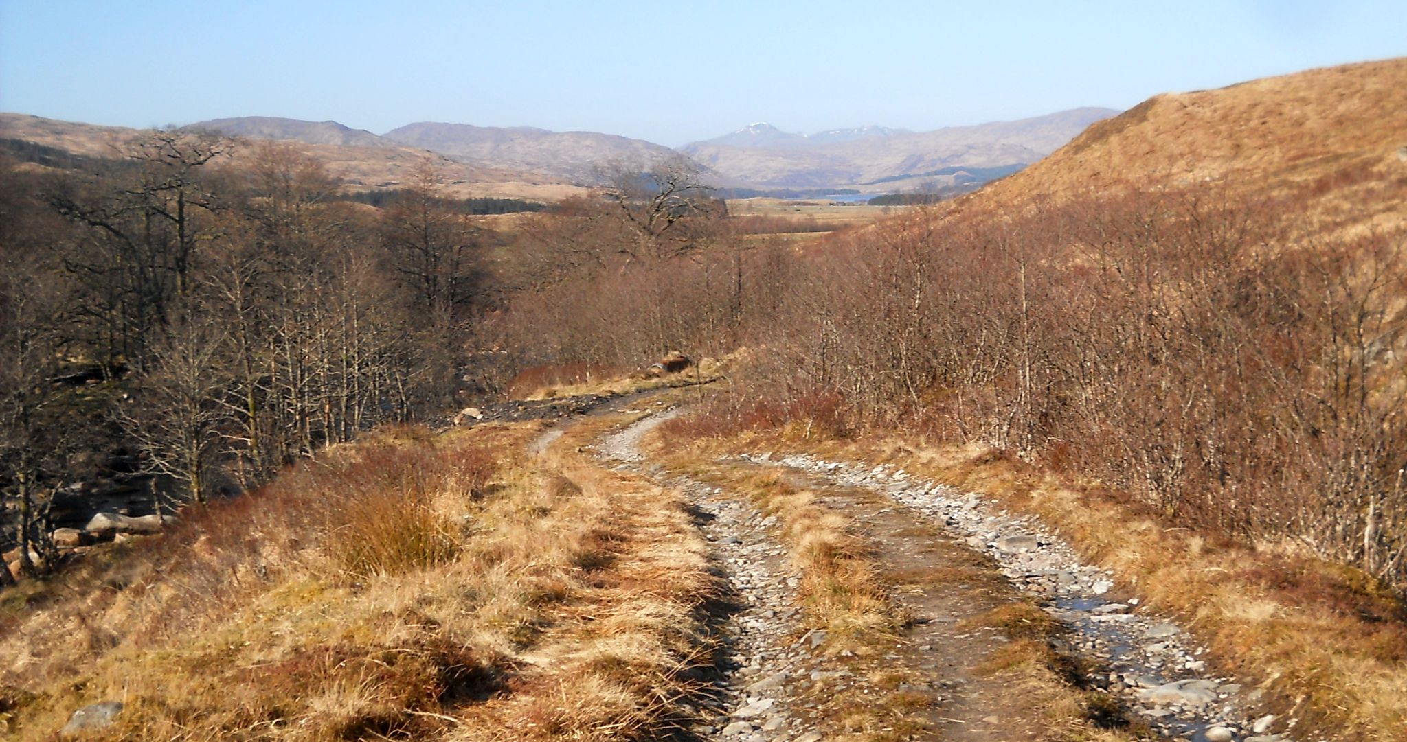 Track alongside the Water of Tulla