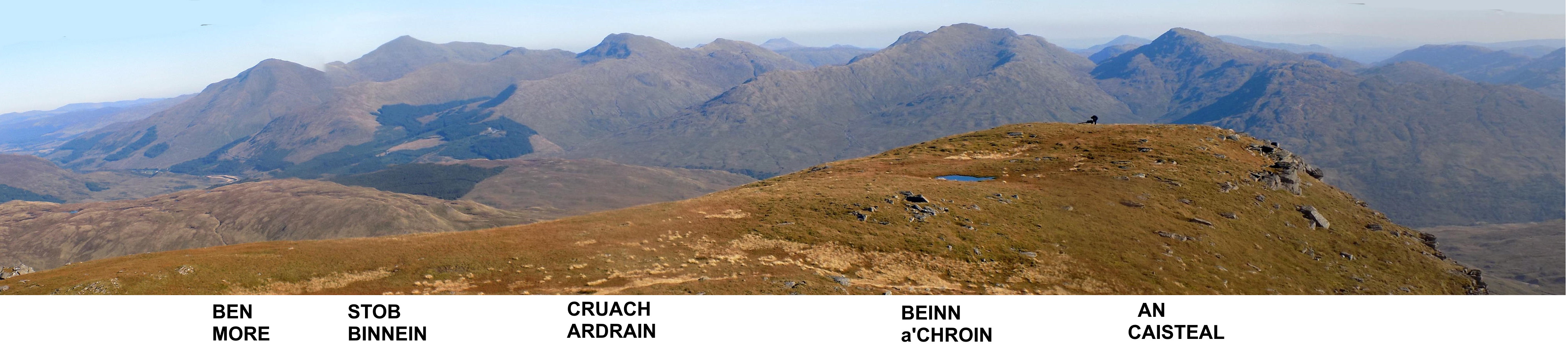 Panorama from Beinn Dubhchraig