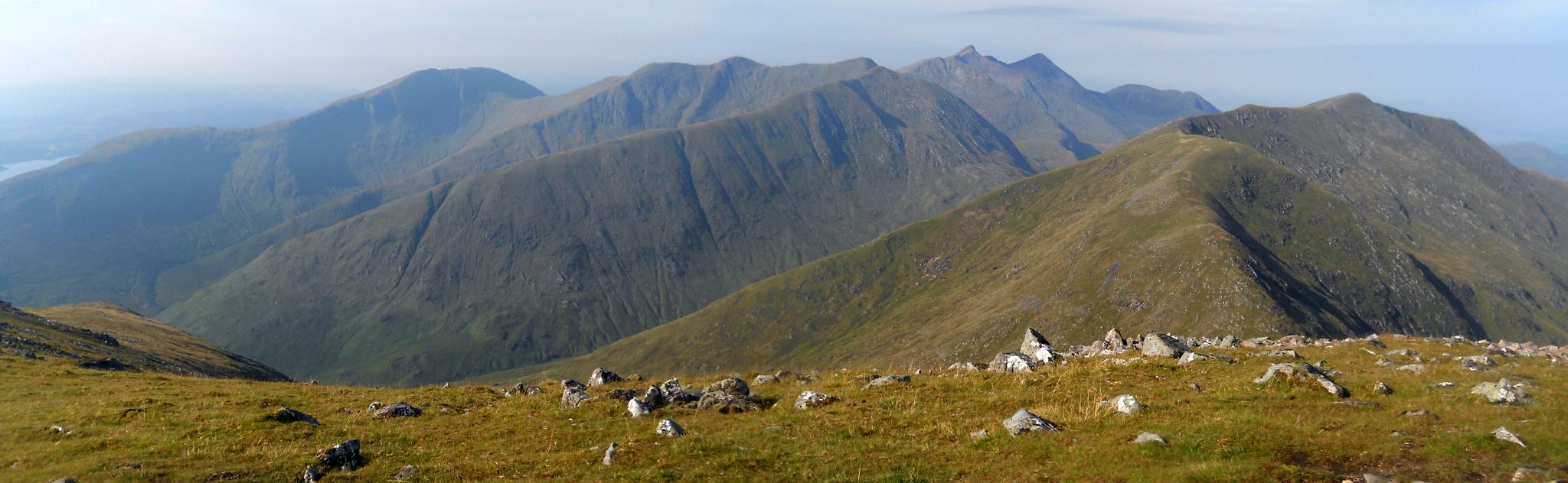 Beinn a'Bhuiridh, Cruachan Ridge and Beinn a'Chochuill from Beinn Eunaich