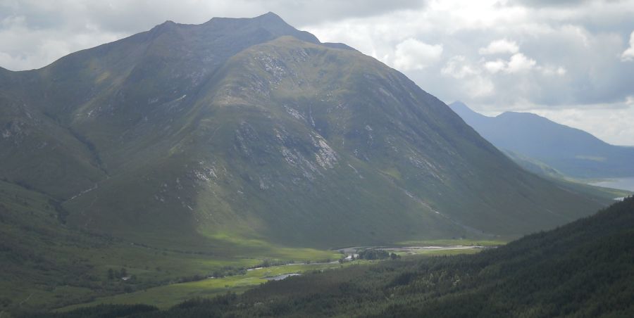 Ben Starav in Glen Etive on ascent of Beinn Maol Chaluim