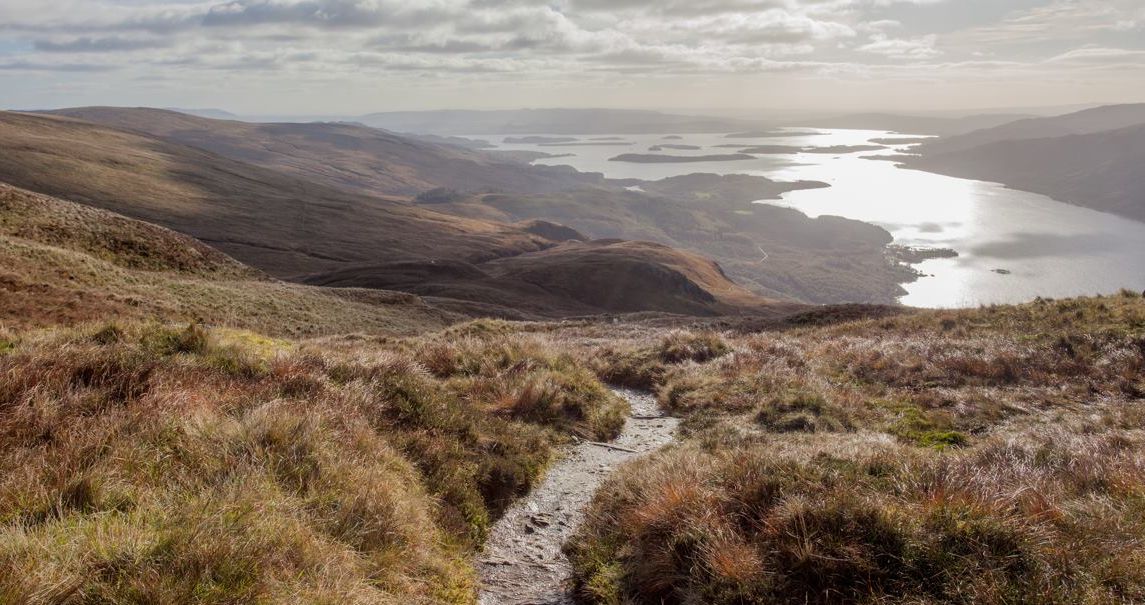 Loch Lomond on ascent of Ben Lomond