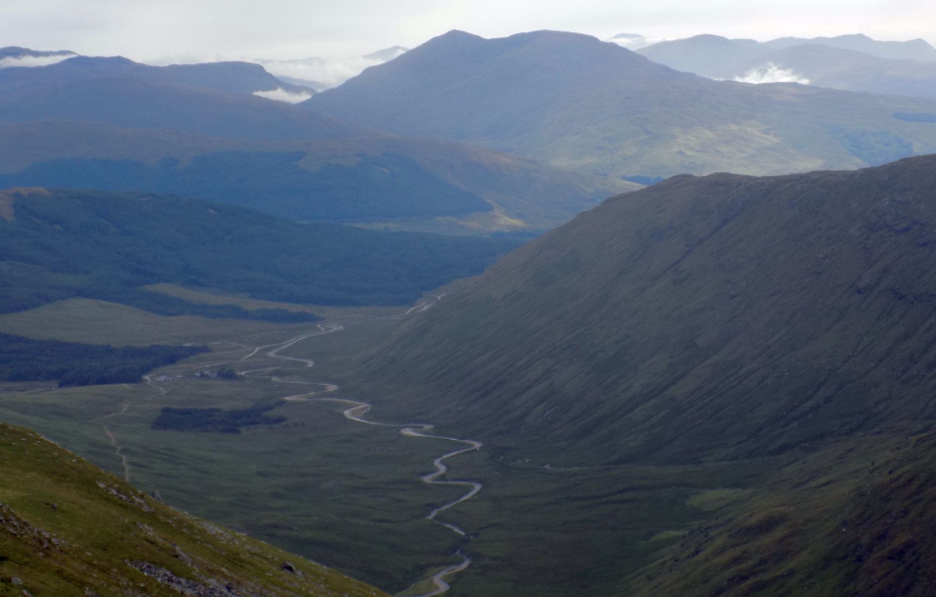 Ben Challum beyond Glen Cononish