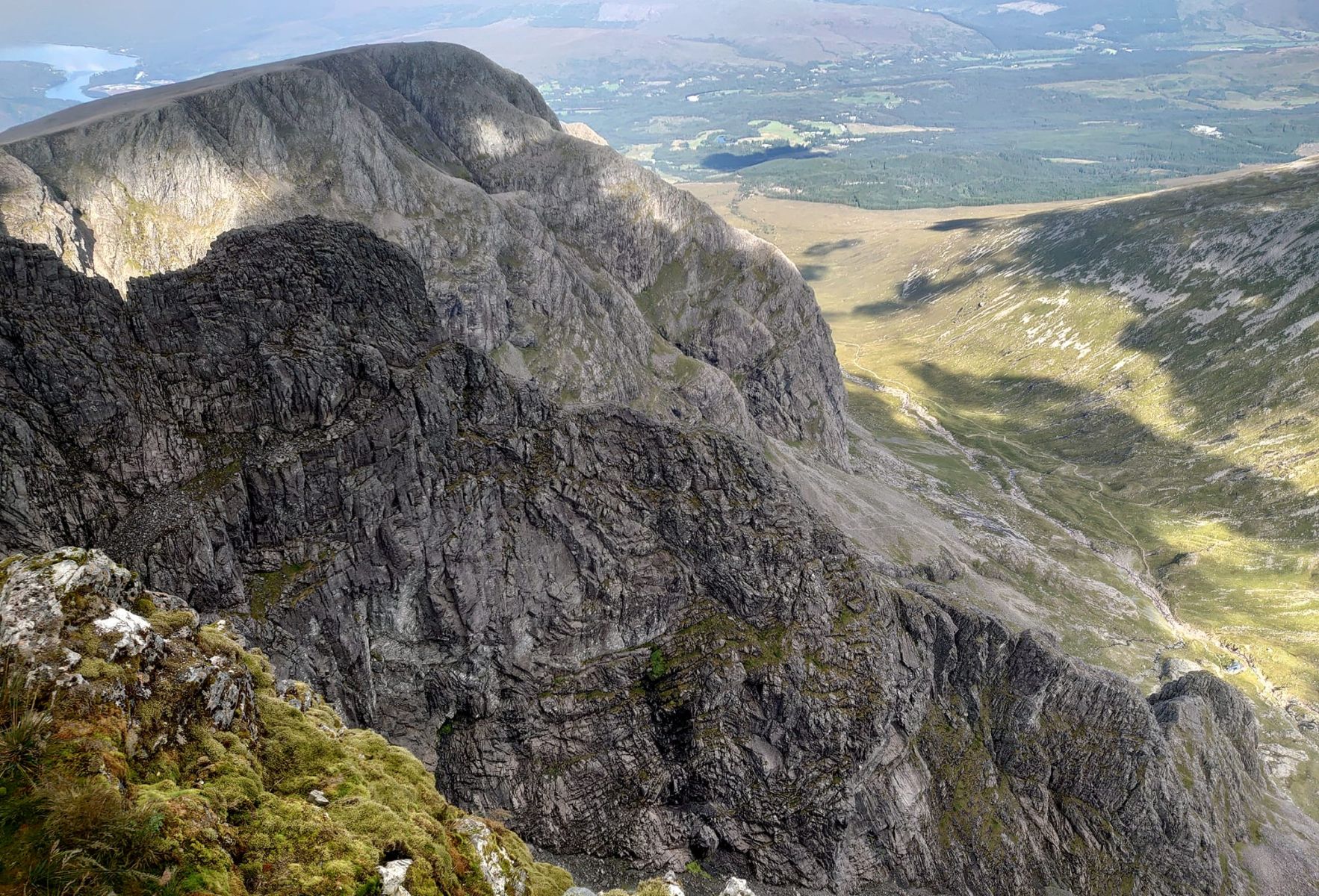 Castle Ridge and Tower Ridge on Ben Nevis