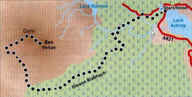 Ben Venue - Route Map